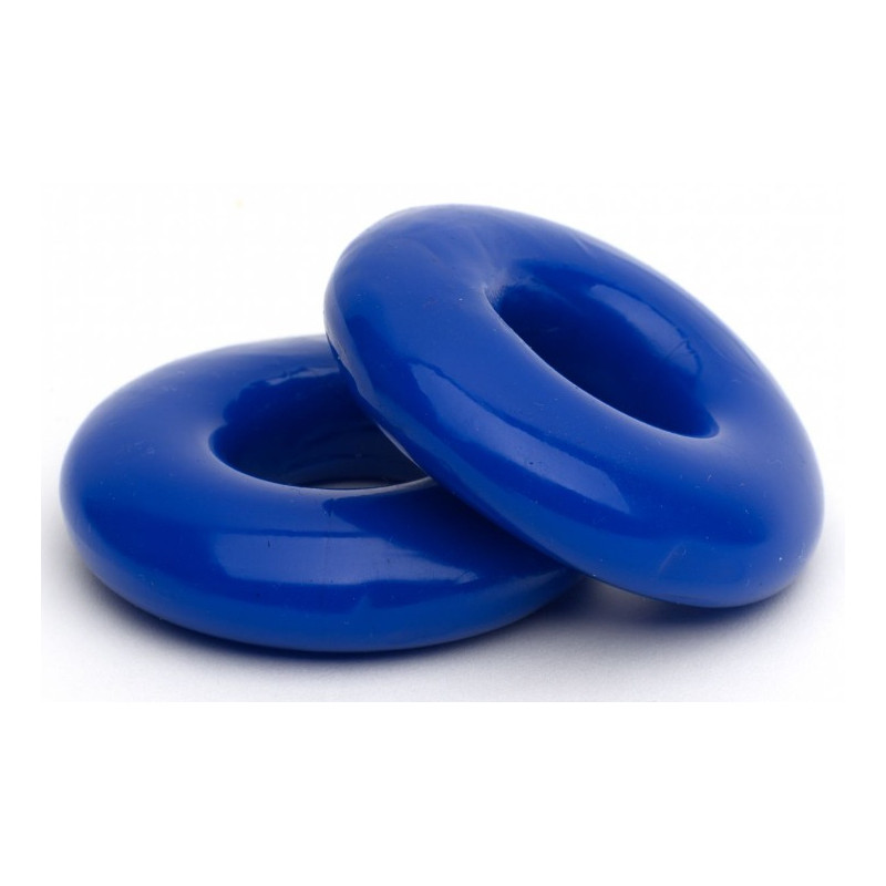 Sport Fucker Lot de 2 Cockrings souples Stacker 20 mm Bleus
